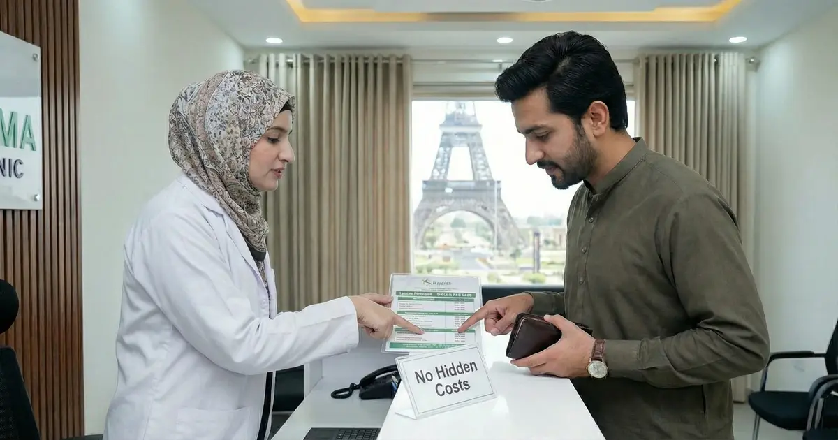 Professional Hijama therapy session in Bahria Town Lahore clinic.