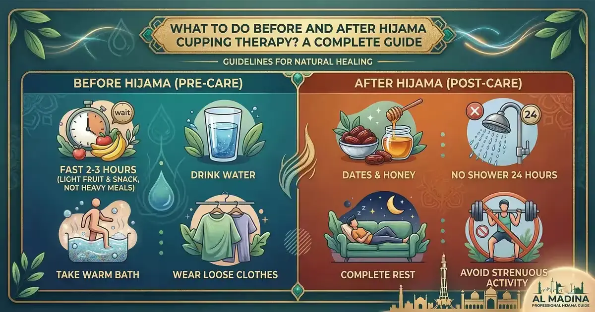 Professional Hijama experts in Lahore preparing a patient for natural healing