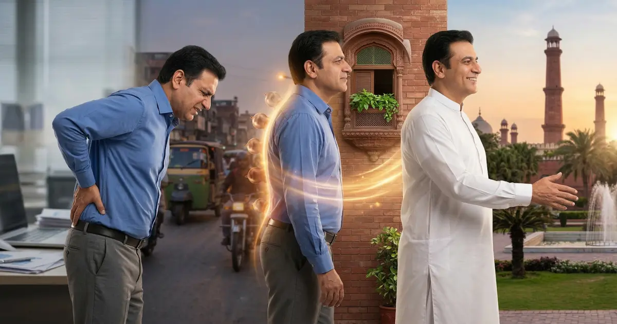 Professional Hijama cupping therapy for lower back pain relief in Lahore