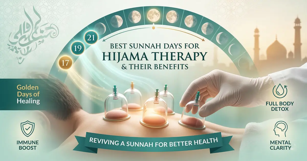 Professional practitioner performing cupping therapy on best Sunnah days for Hijama in Lahore clinic