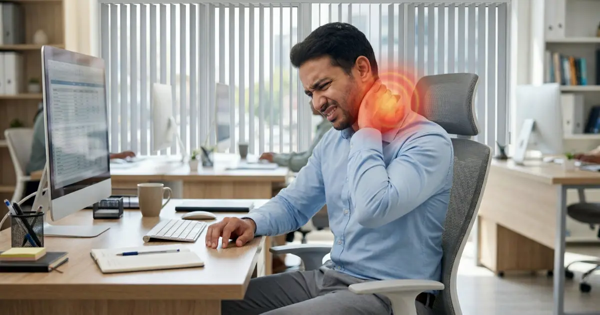 Professional therapist performing Hijama for chronic neck pain in Lahore