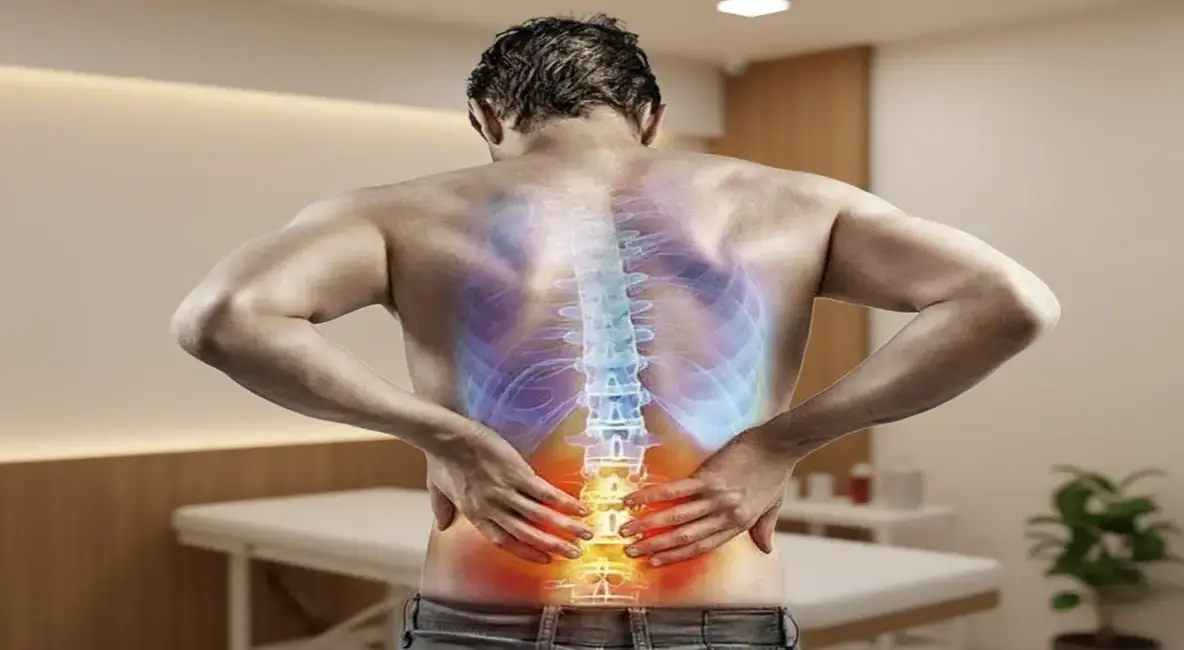 A certified practitioner applying glass cups to the upper back of a client receiving Hijama therapy for pain relief.