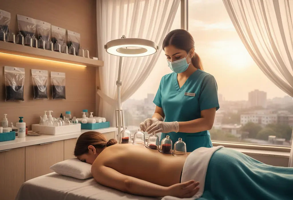 Professional cupping treatment for deep detoxification and wellness in Lahore